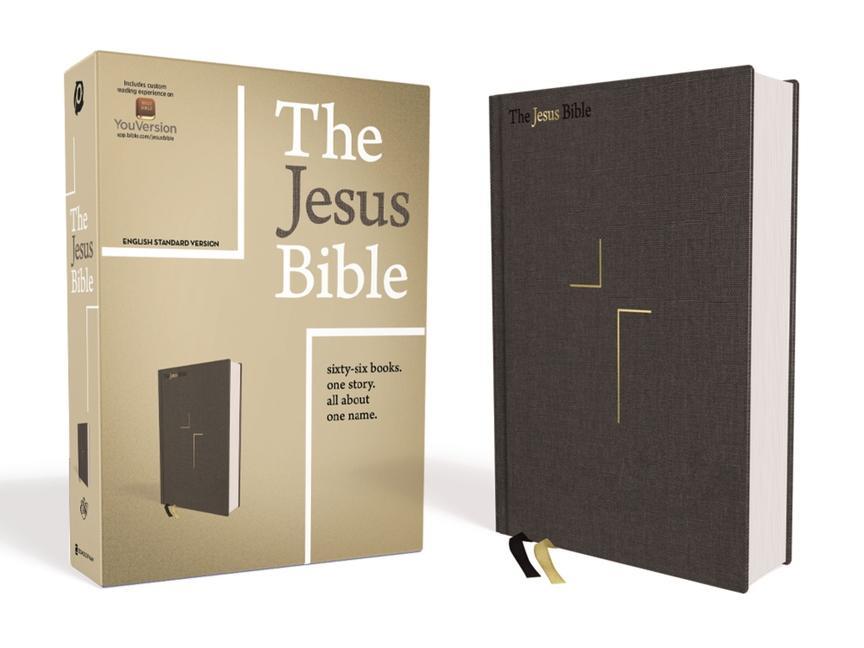 The Jesus Bible, ESV Edition, Cloth Over Board, Grey