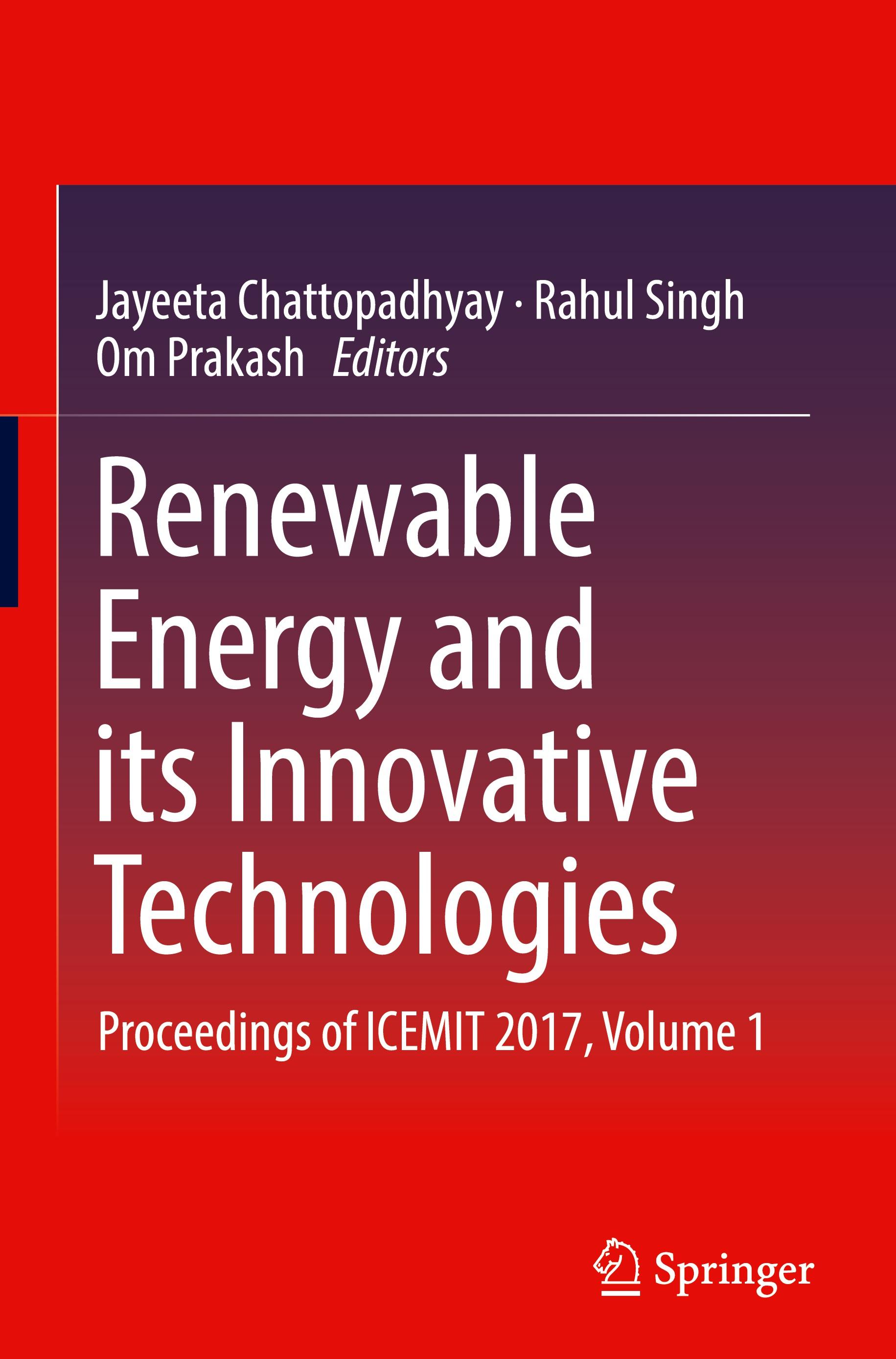 Renewable Energy and its Innovative Technologies