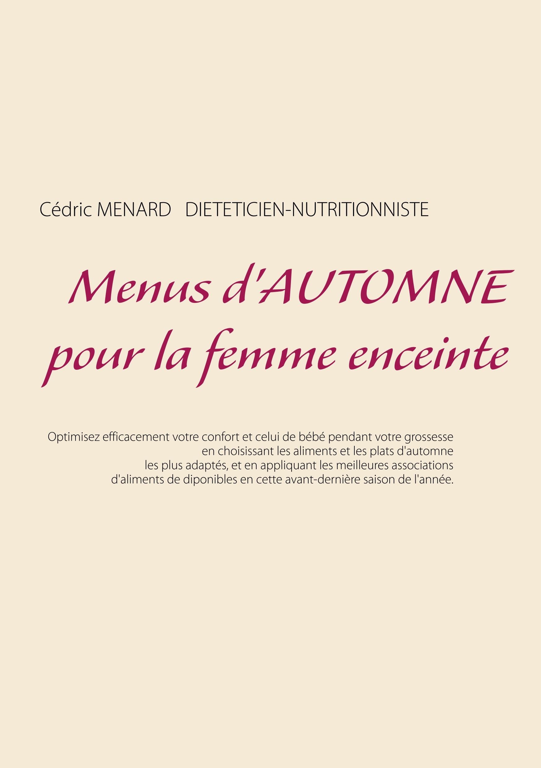 Menus d'automne pour la femme enceinte