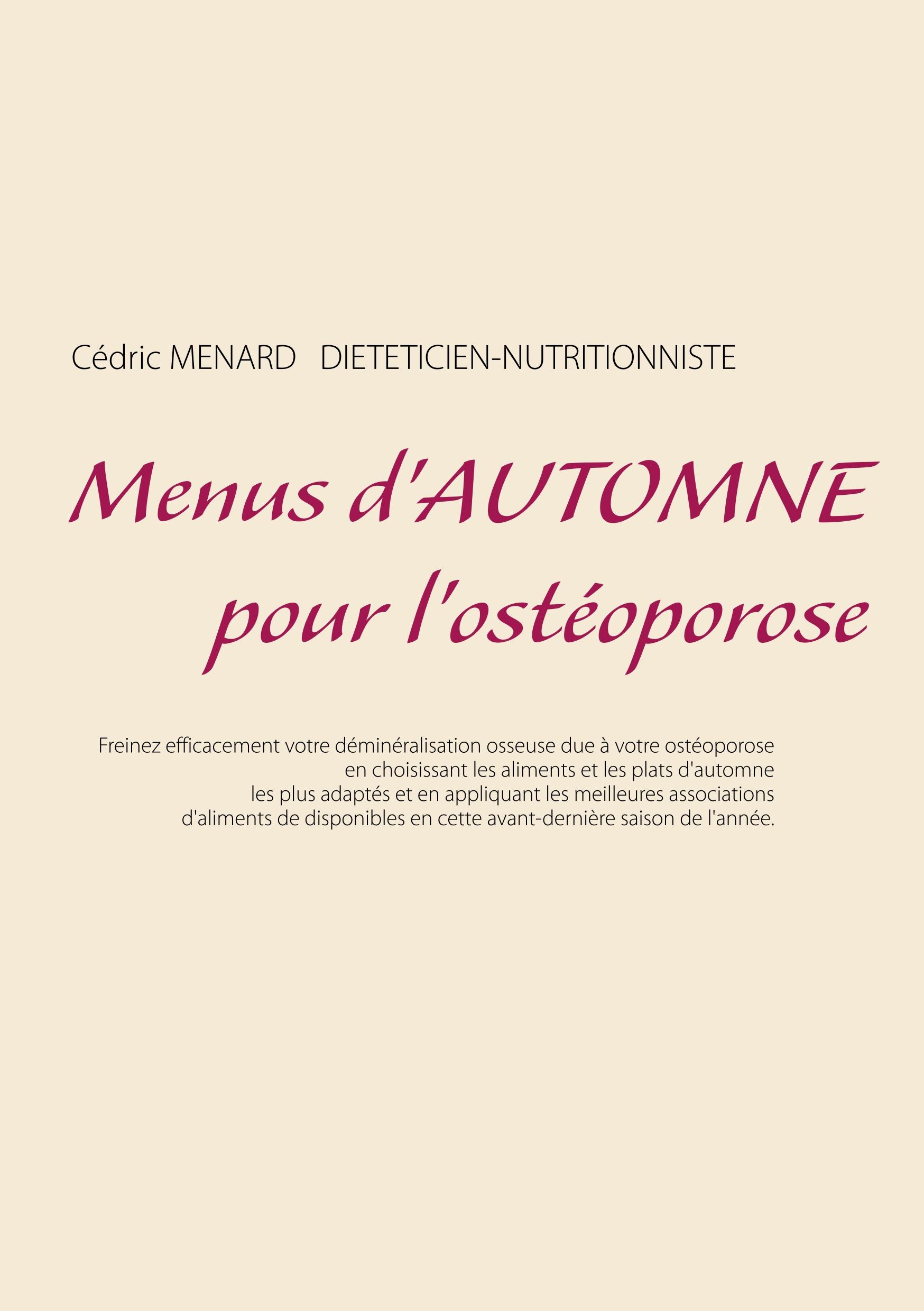 Menus d'automne pour l'ostéoporose