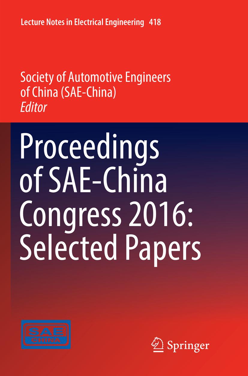 Proceedings of SAE-China Congress 2016: Selected Papers