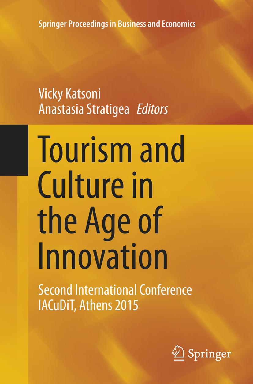 Tourism and Culture in the Age of Innovation