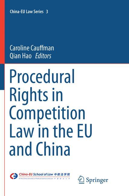 Procedural Rights in Competition Law in the EU and China