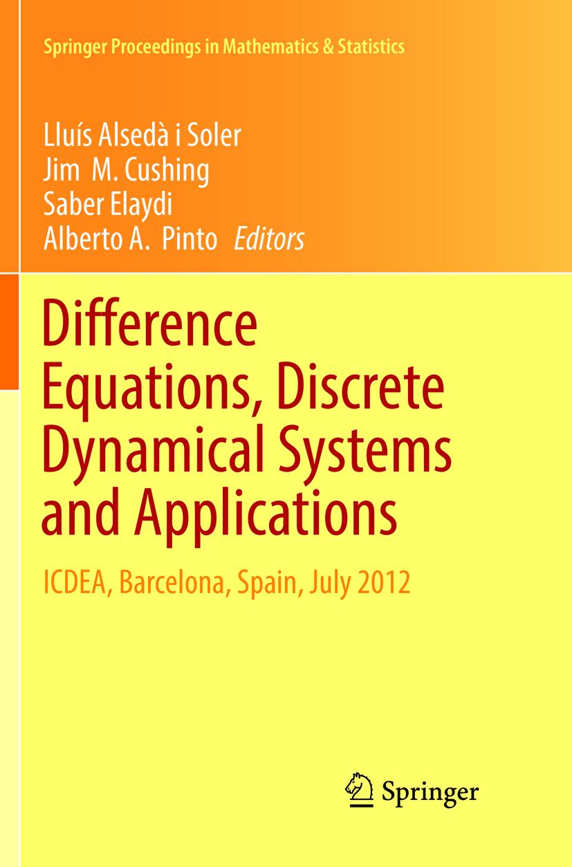 Difference Equations, Discrete Dynamical Systems and Applications