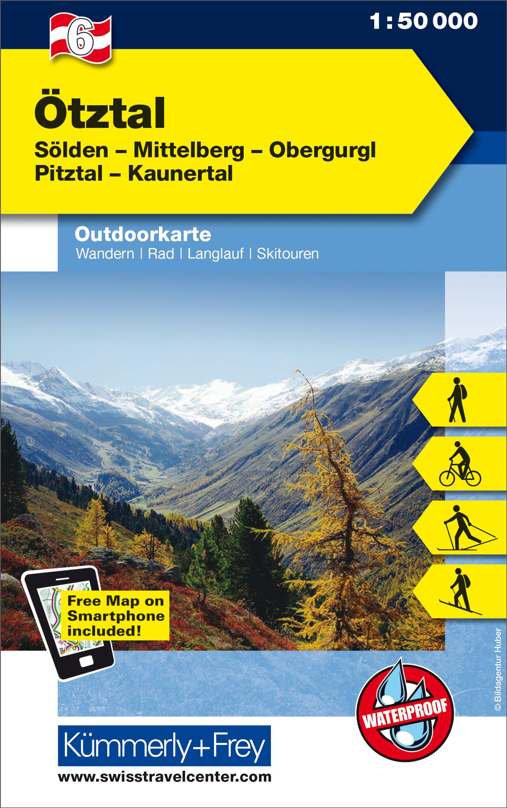 KuF Österreich Outdoorkarte 06 Ötztal 1 : 50 000