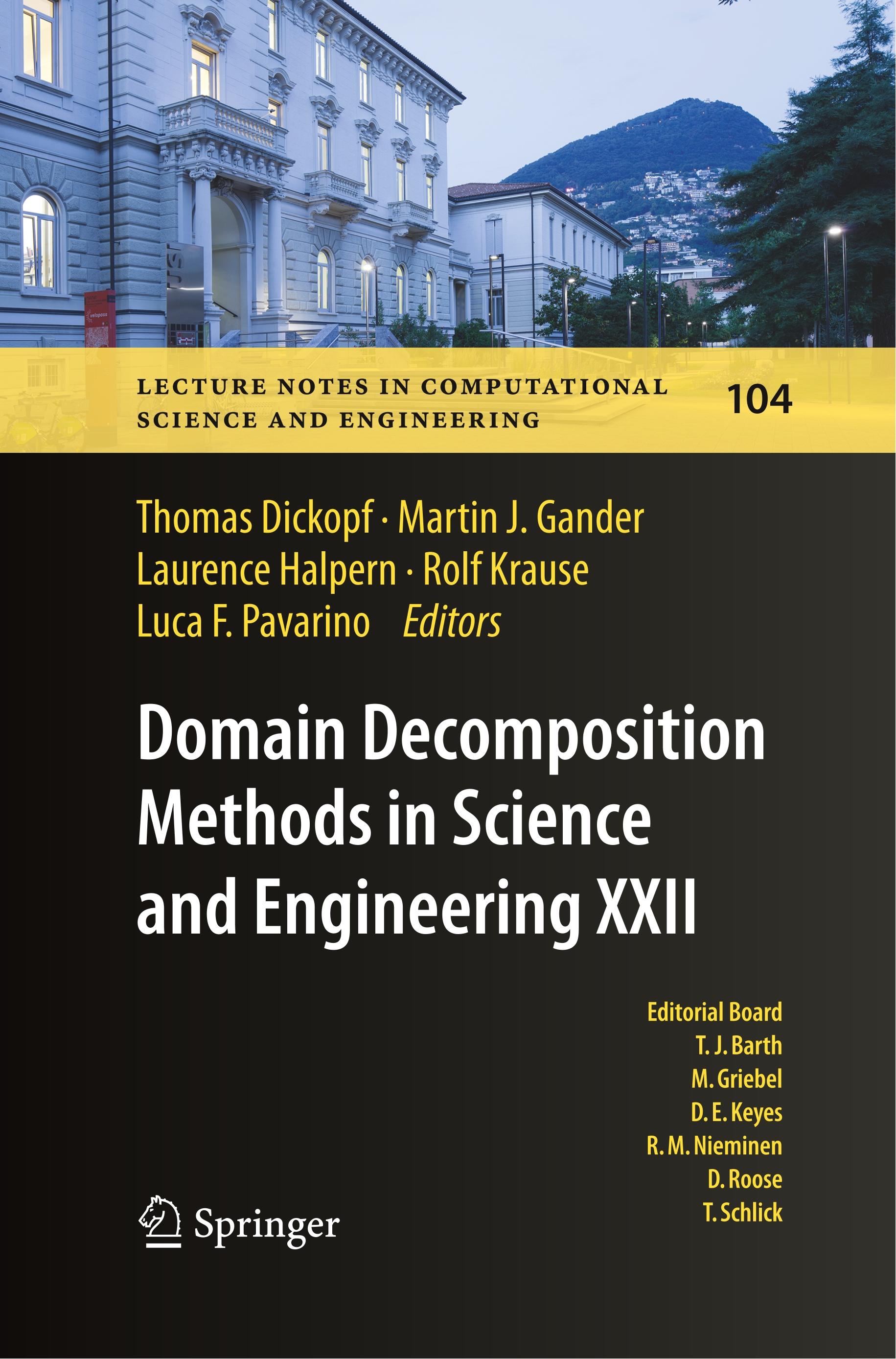 Domain Decomposition Methods in Science and Engineering XXII