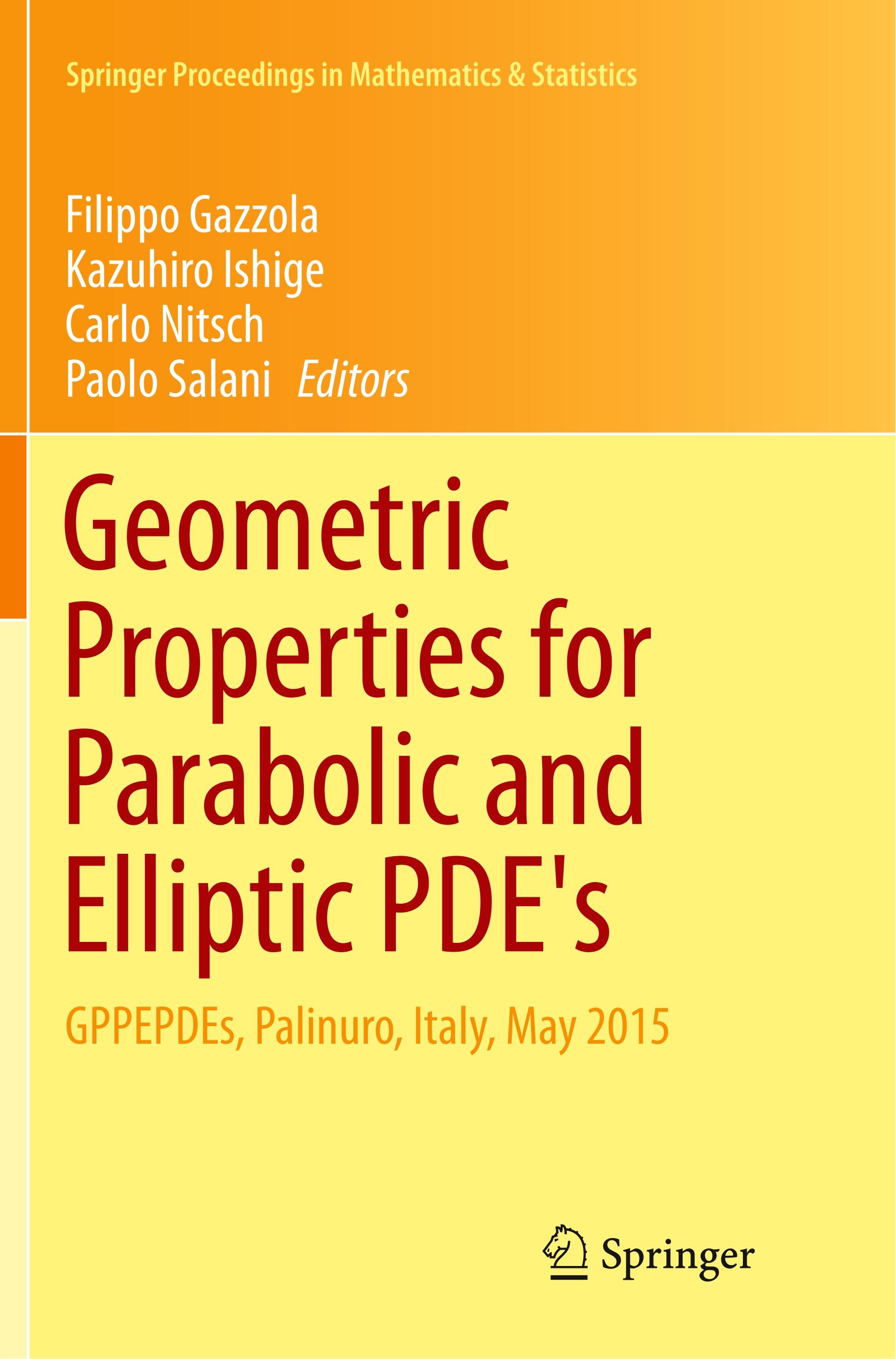 Geometric Properties for Parabolic and Elliptic PDE's