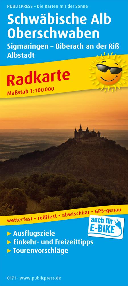 Schwäbische Alb und Oberschwaben, Sigmaringen - Biberach an der Riß, Albstadt 1:100 000