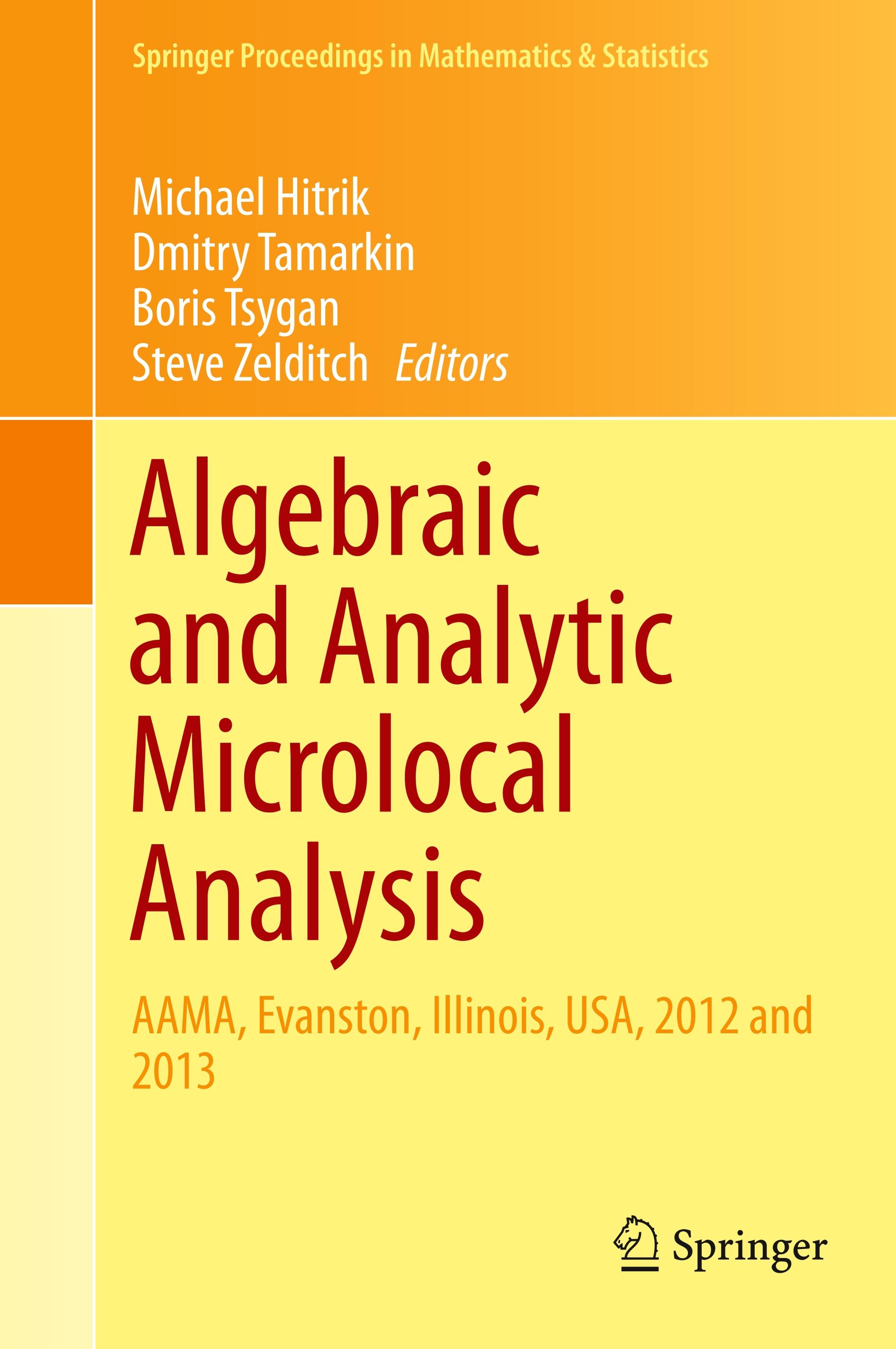 Algebraic and Analytic Microlocal Analysis