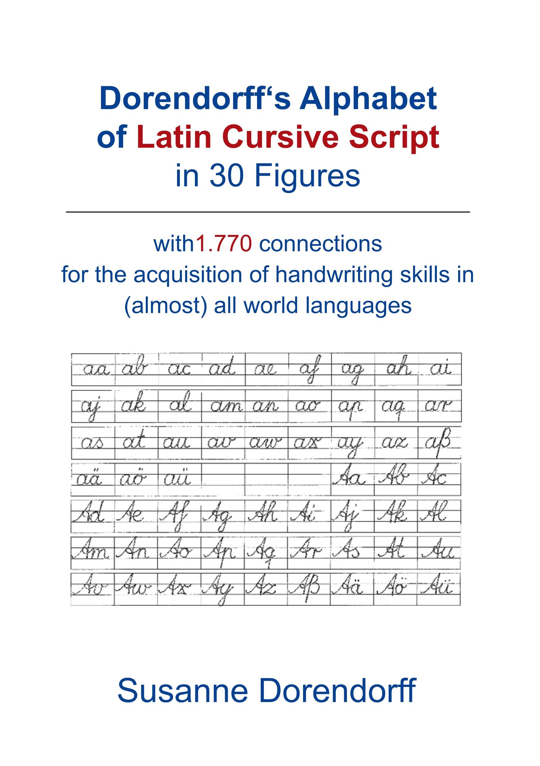 Dorendorff 's Alphabet of Latin Cursive Script in Figures