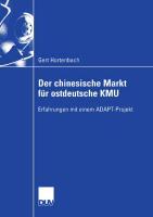 Der chinesische Markt für ostdeutsche KMU