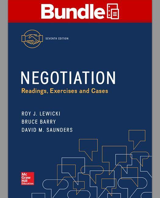 Gen Combo Negotiation: Readings Exercises & Cases; Connect Access Card