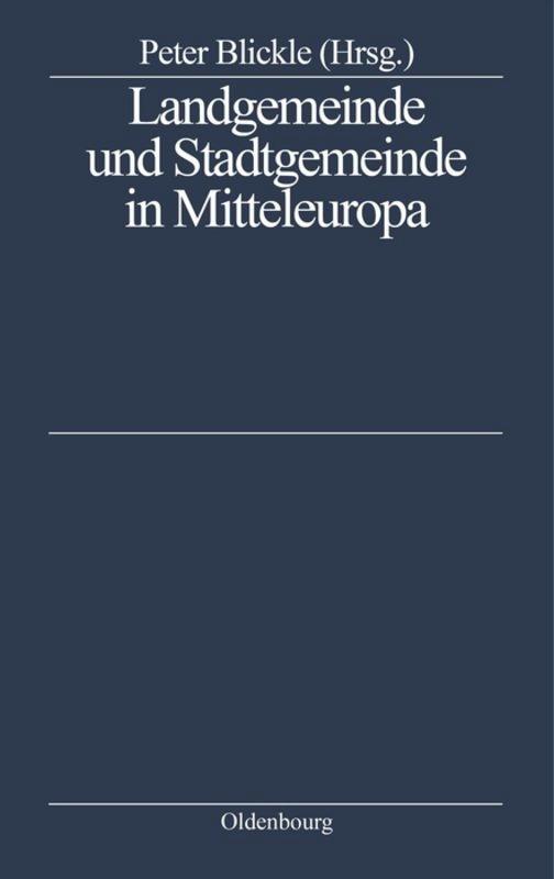 Landgemeinde und Stadtgemeinde in Mitteleuropa