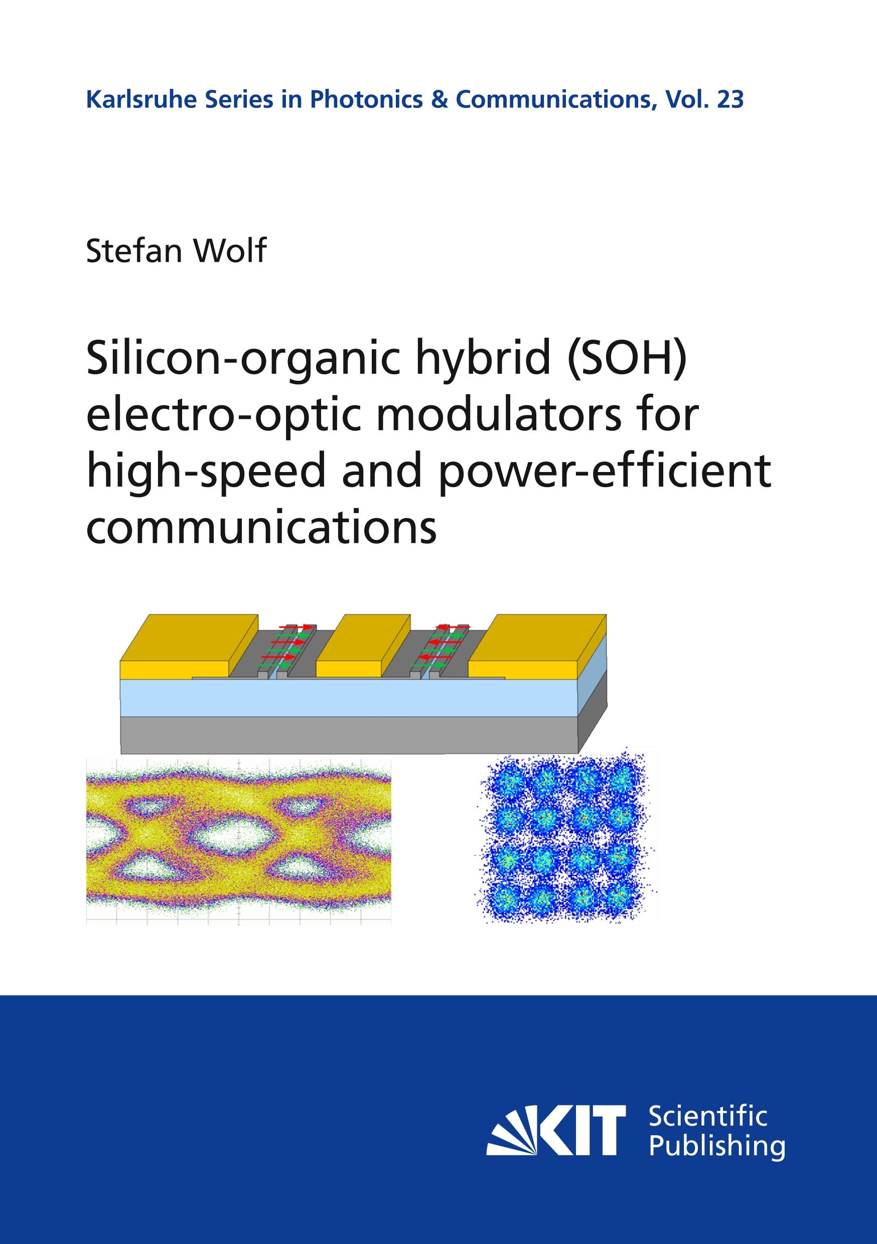 Silicon-organic hybrid (SOH) electro-optic modulators for high-speed and power-efficient communications