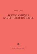 Textual Criticism and Editorial Technique