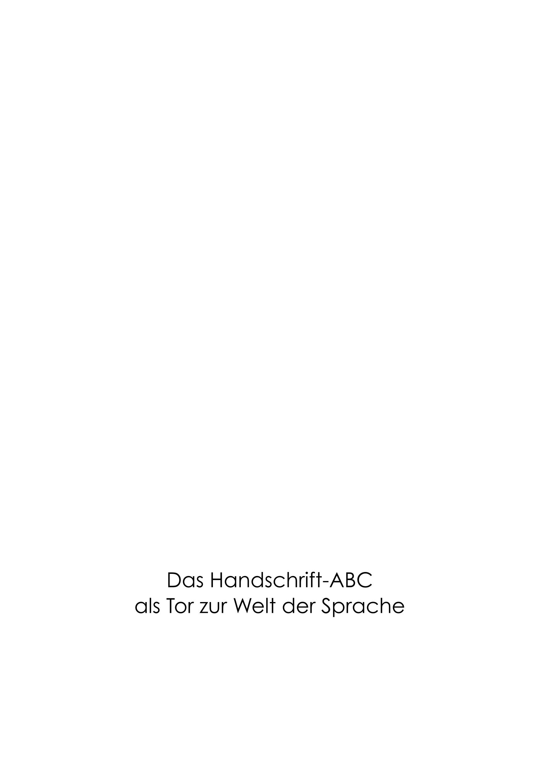 Das Handschrift-Abc