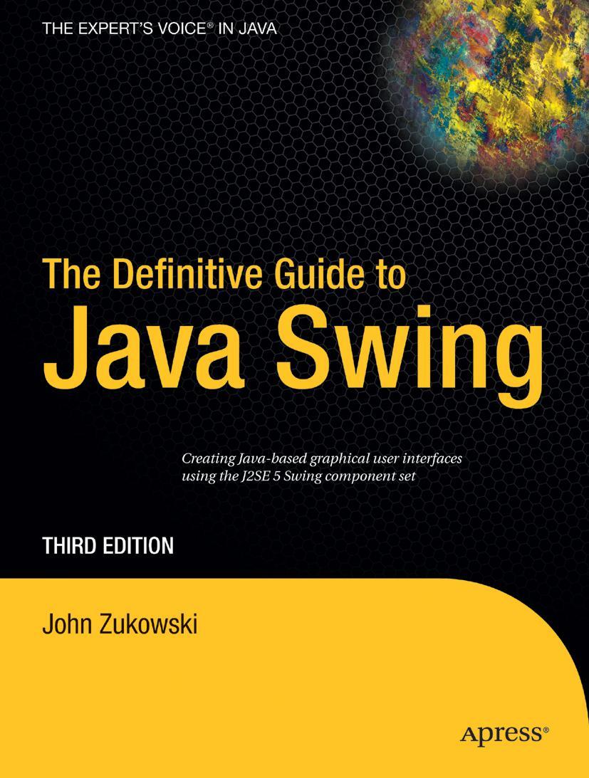 The Definitive Guide to Java Swing