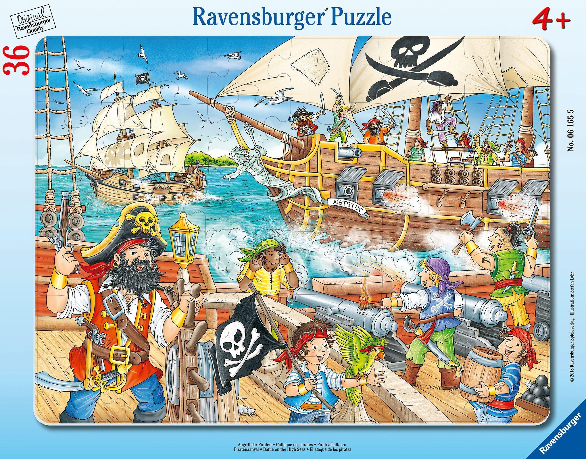 Angriff der Piraten - Puzzle mit 36 Teilen