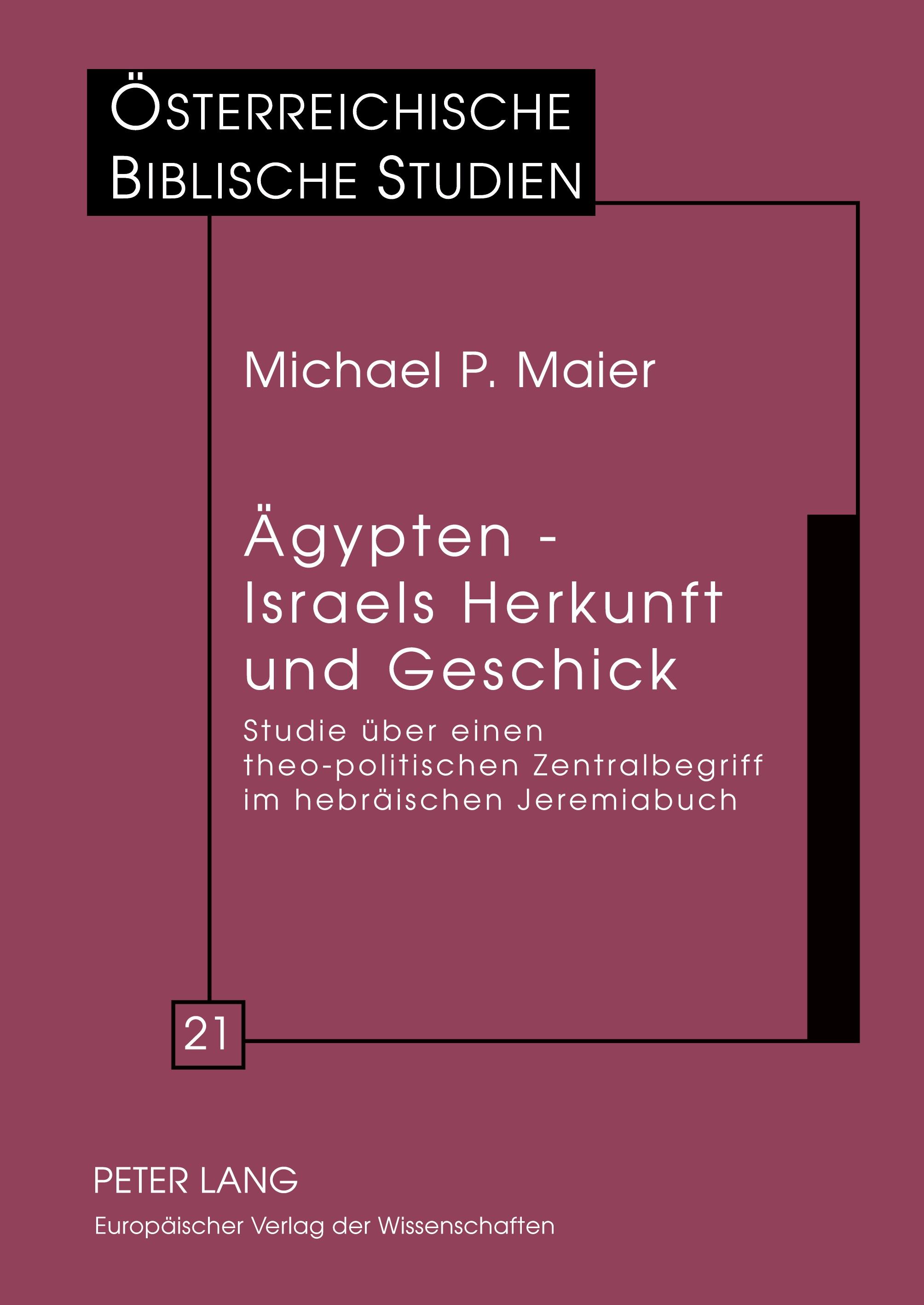 Ägypten ¿ Israels Herkunft und Geschick