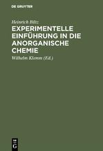 Experimentelle Einführung in die anorganische Chemie