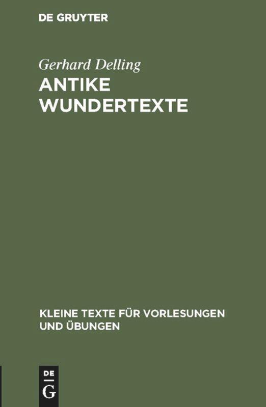 Antike Wundertexte