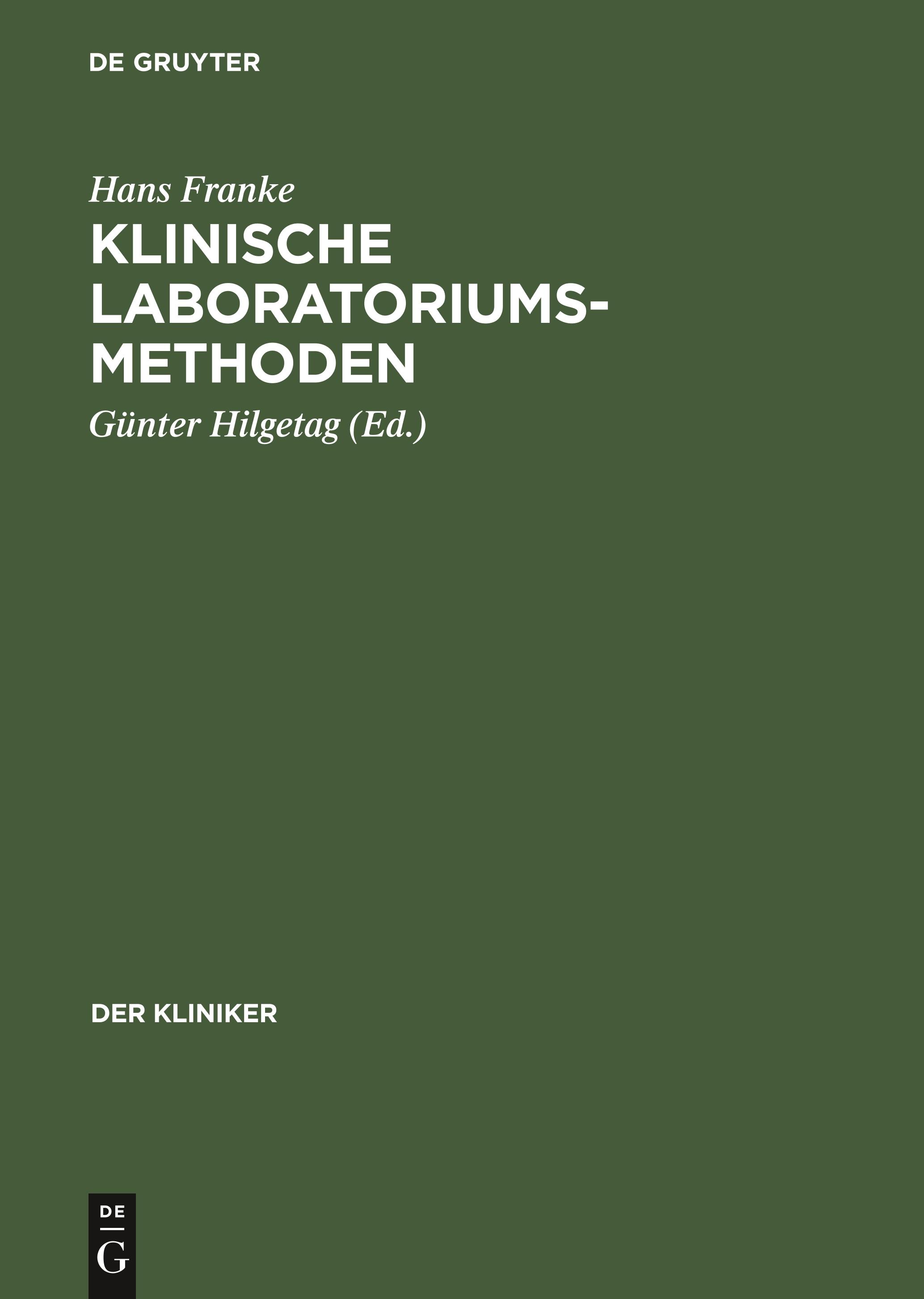 Klinische Laboratoriumsmethoden