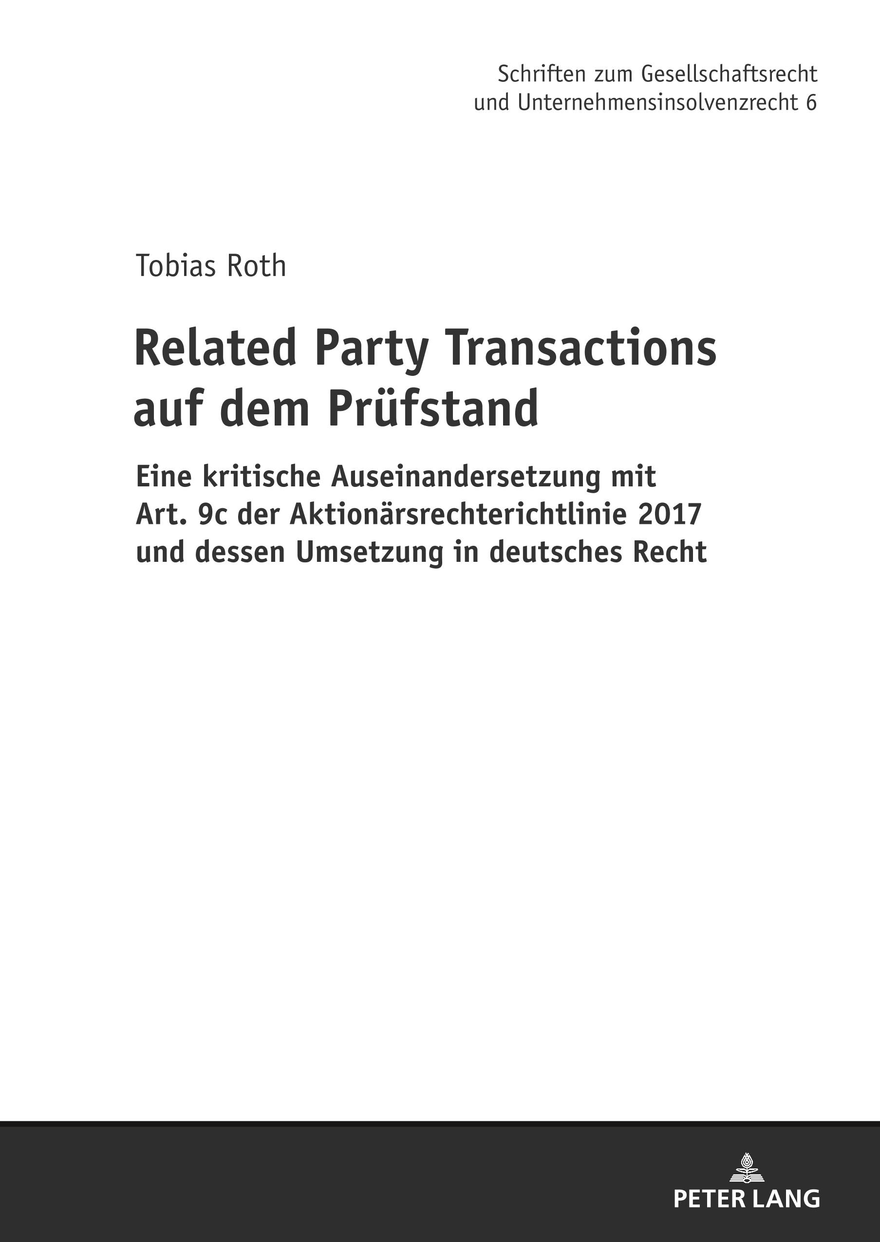 Related Party Transactions auf dem Prüfstand