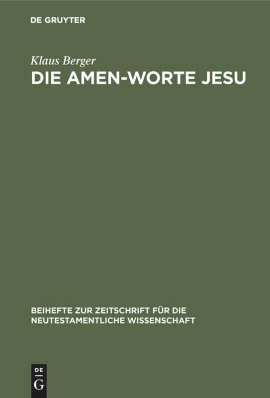 Die Amen-Worte Jesu