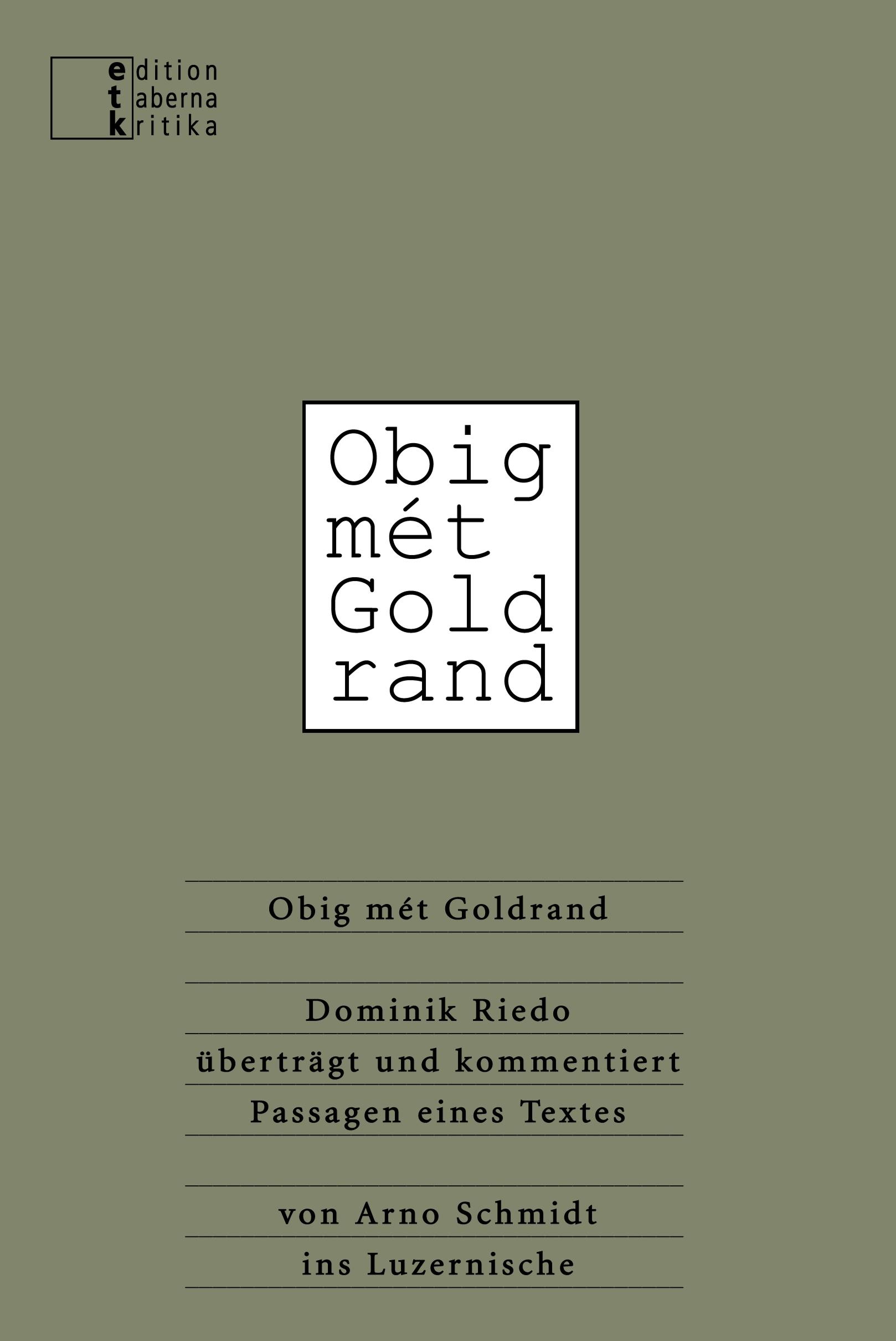 Obig mét Goldrand