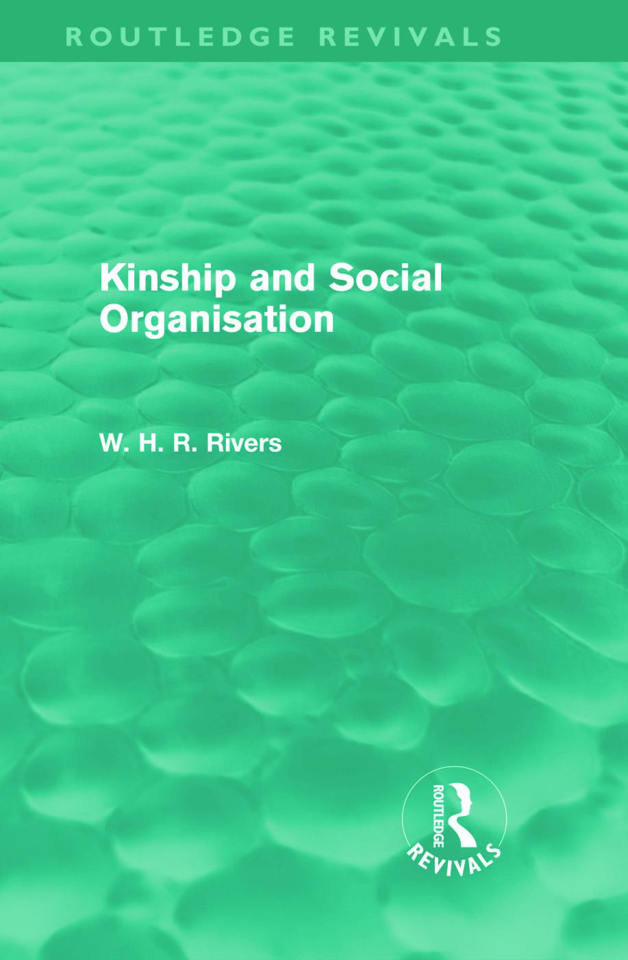 Kinship and Social Organisation (Routledge Revivals)