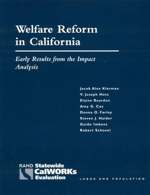 Welfare Reform in California