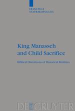 King Manasseh and Child Sacrifice