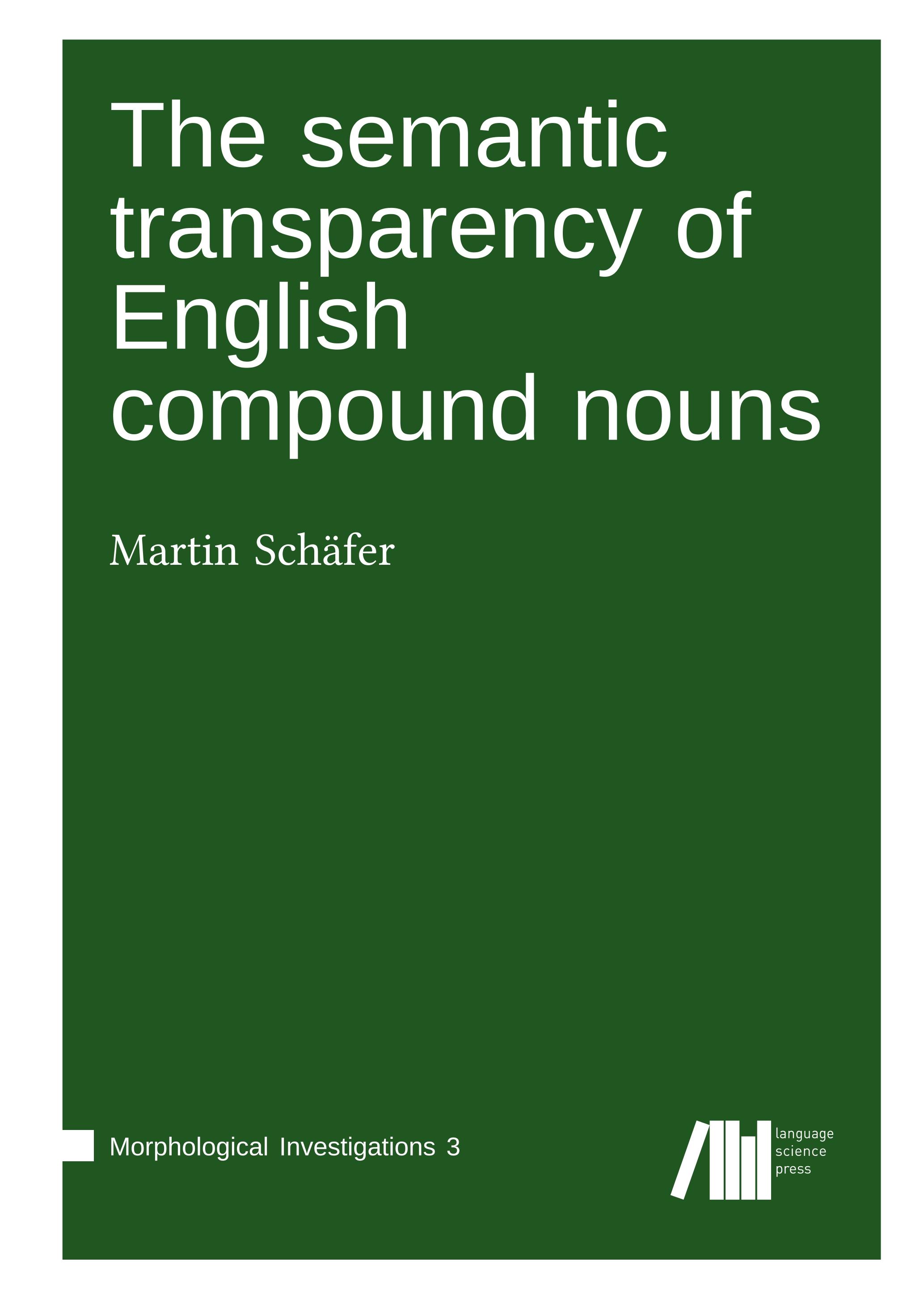 The semantic transparency of English compound nouns