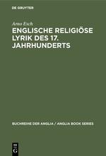 Englische religiöse Lyrik des 17. Jahrhunderts