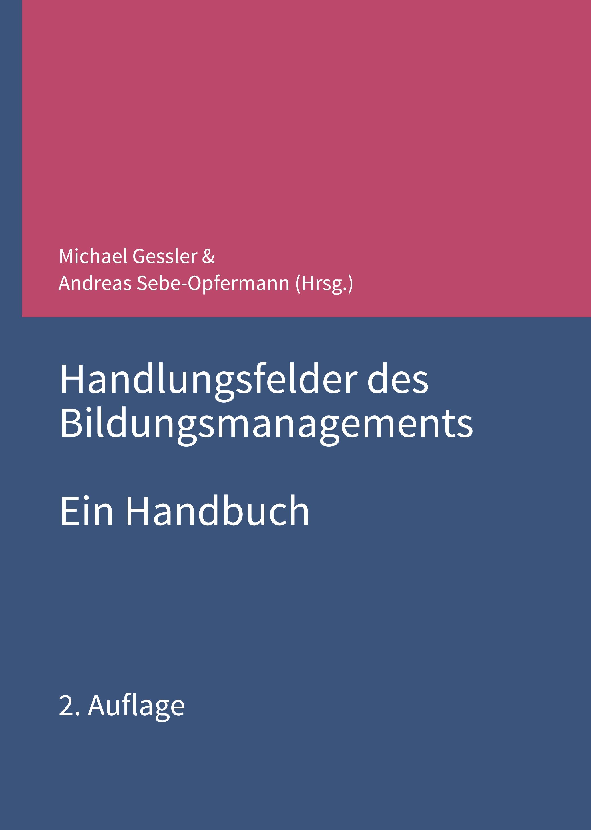 Handlungsfelder des Bildungsmanagements