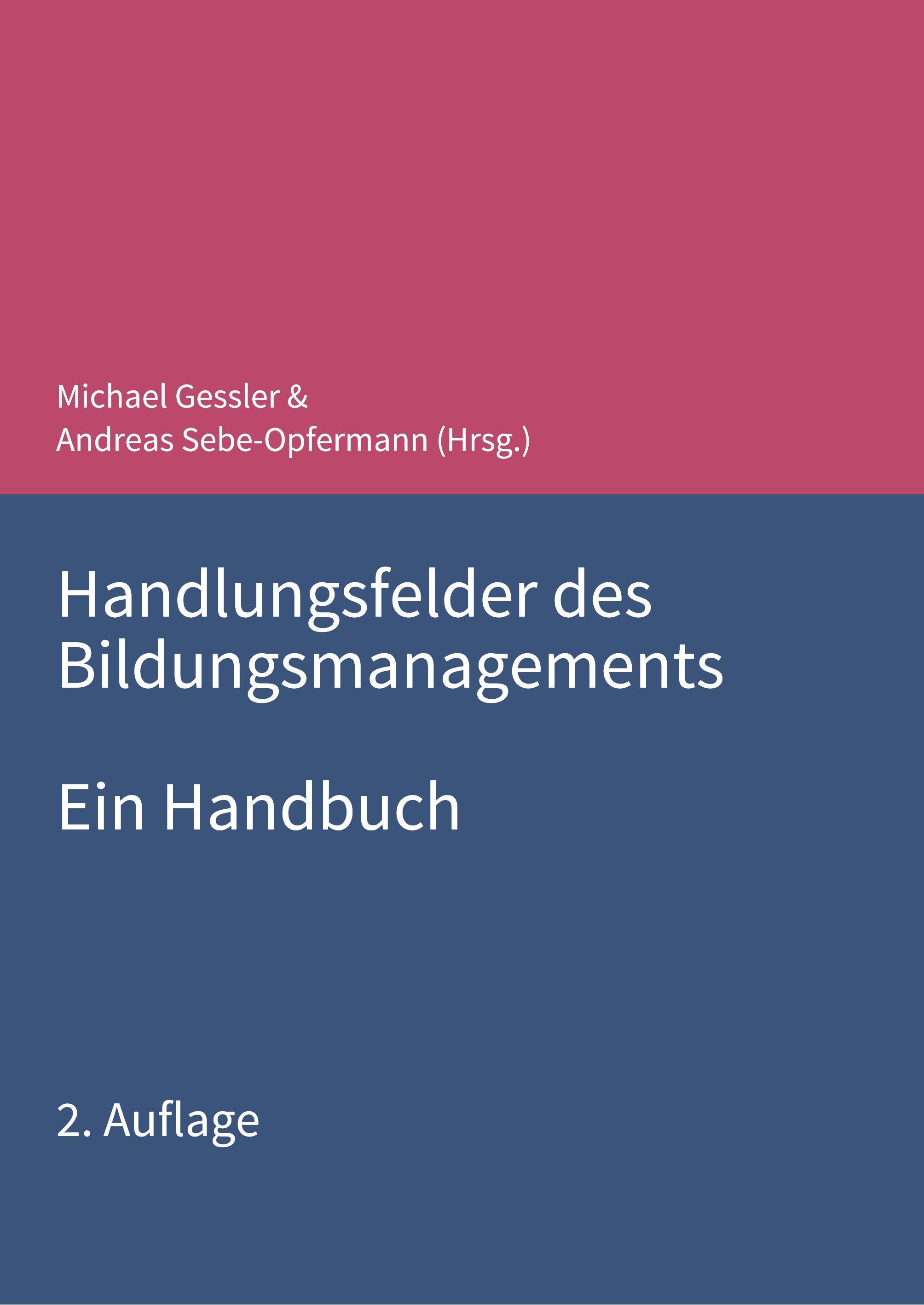 Handlungsfelder des Bildungsmanagements