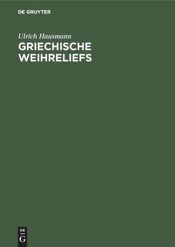 Griechische Weihreliefs