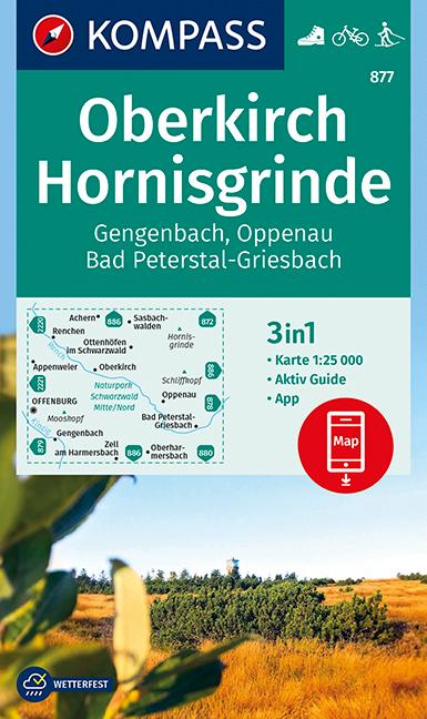 Oberkirch, Hornisgrinde, Gengenbach, Oppenau, Bad Peterstal-Griesbach 1:25 000