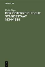 Der österreichische Ständestaat 1934¿1938