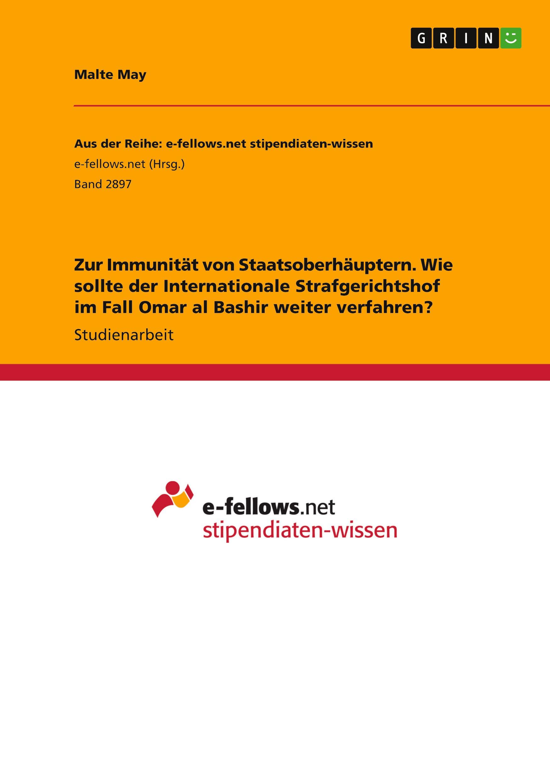 Zur Immunität von Staatsoberhäuptern. Wie sollte der Internationale Strafgerichtshof im Fall Omar al Bashir weiter verfahren?