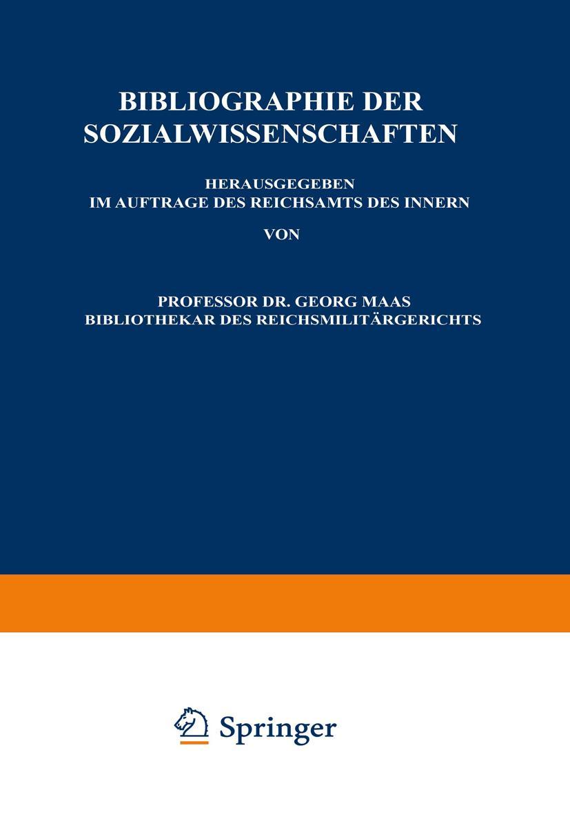 Bibliographie der Sozialwissenschaften