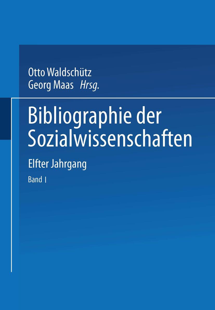 Bibliographie der Sozialwissenschaften