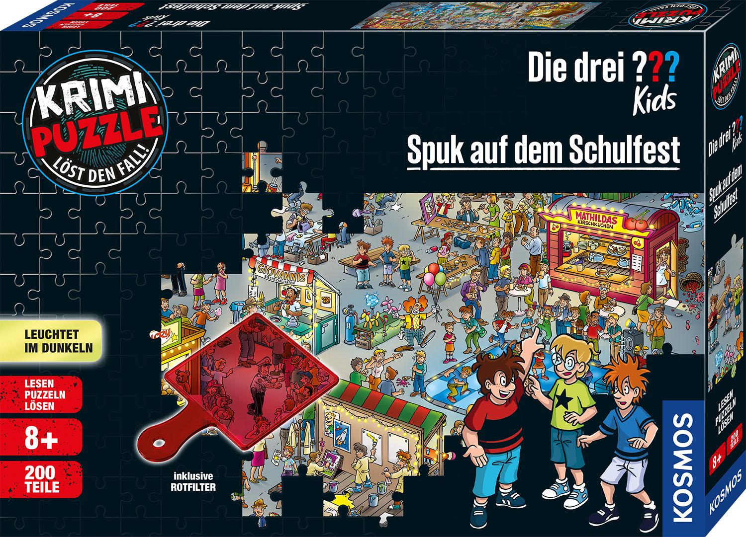 Krimipuzzle ??? Kids 200 Teile / Spuk auf dem Schulfest (drei Fragezeichen)