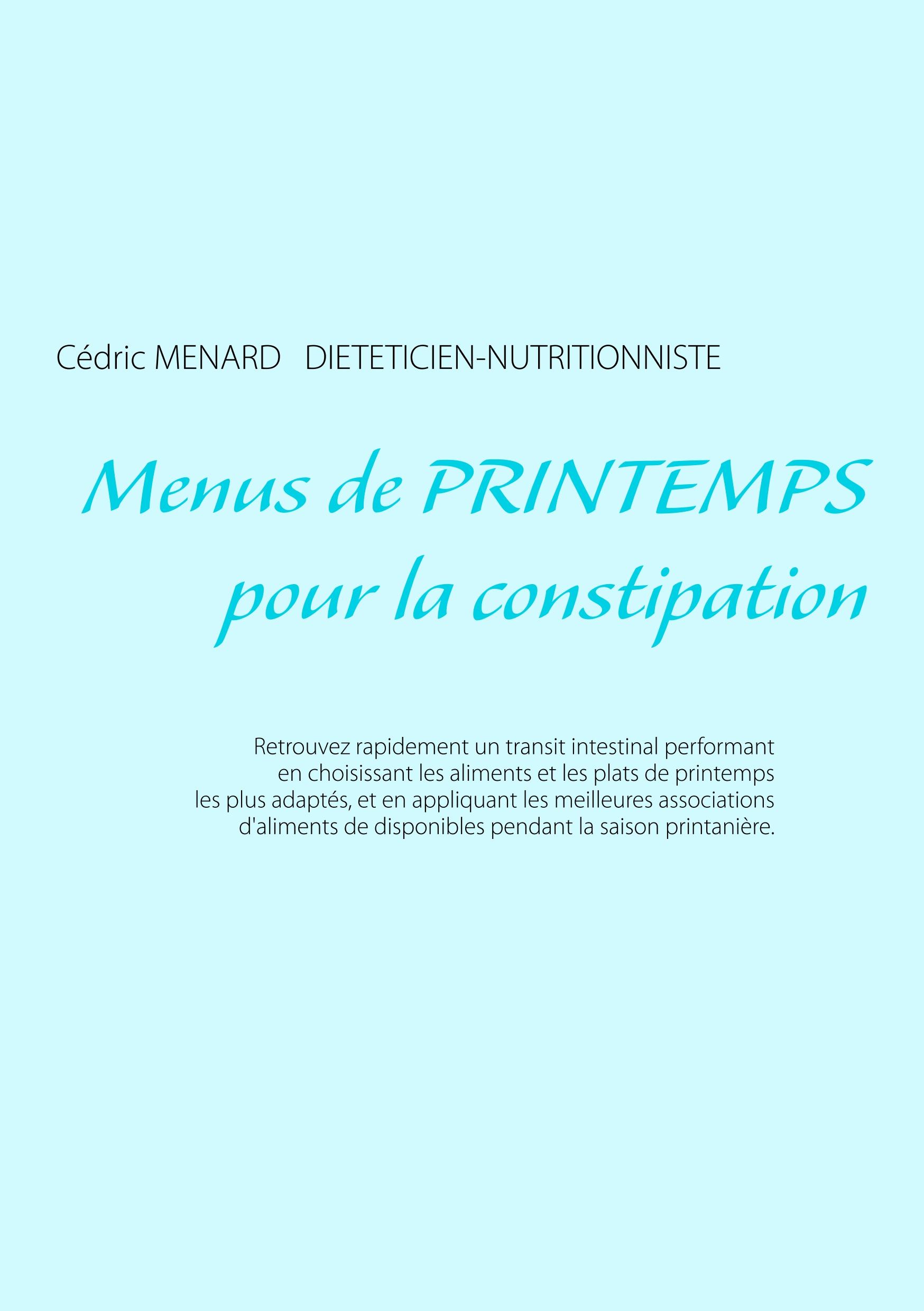 Menus de printemps pour la constipation