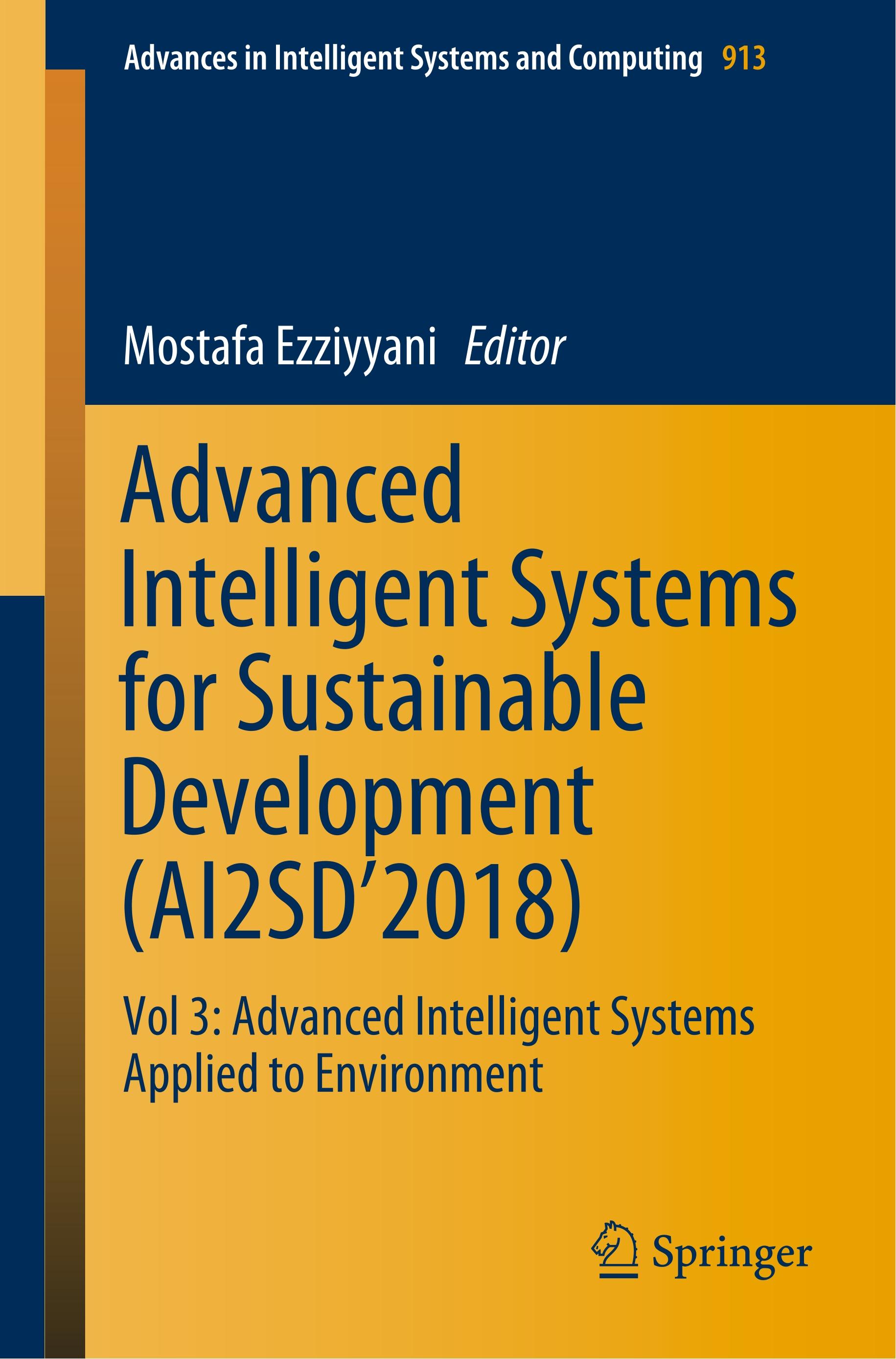 Advanced Intelligent Systems for Sustainable Development (AI2SD'2018)