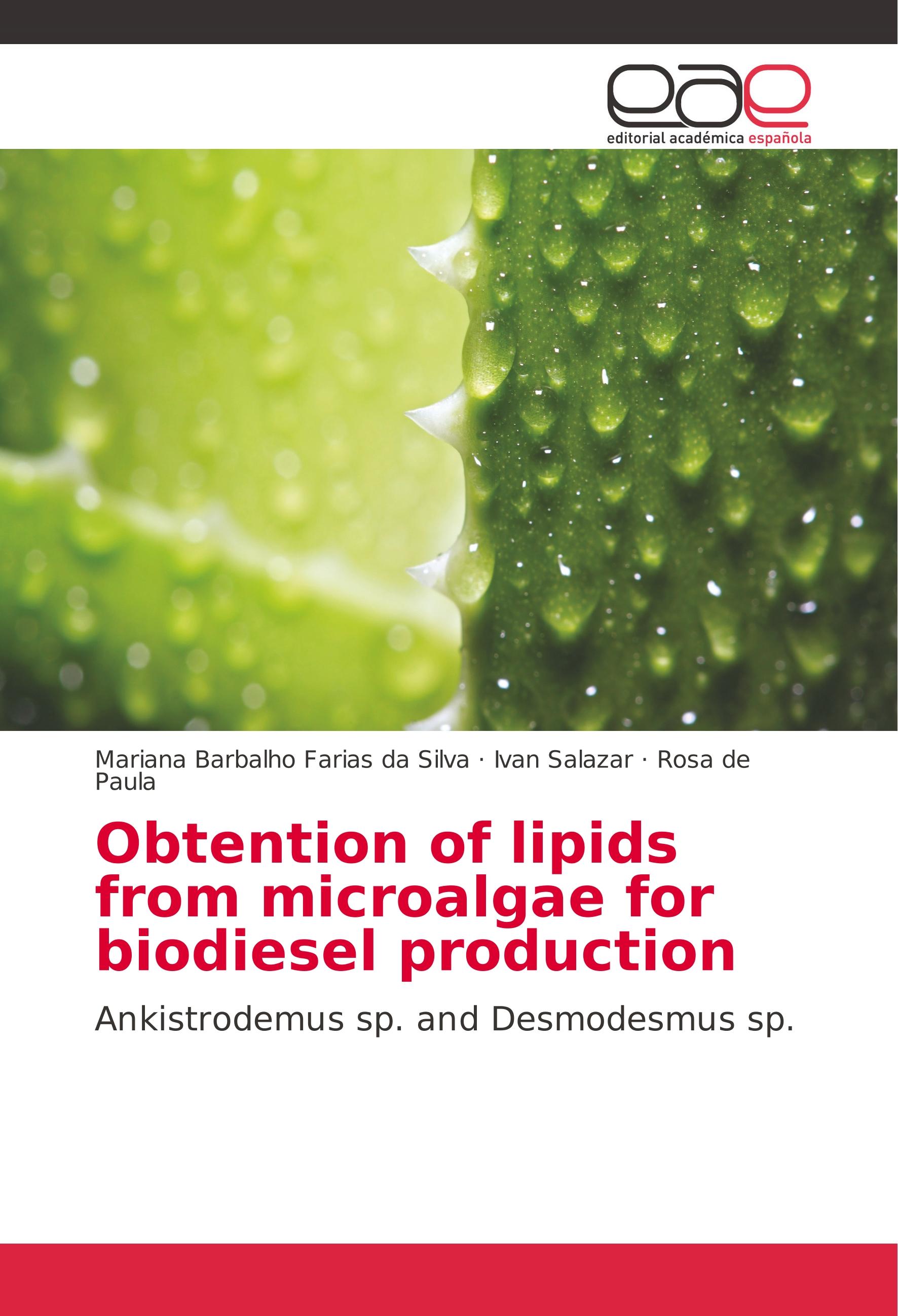 Obtention of lipids from microalgae for biodiesel production