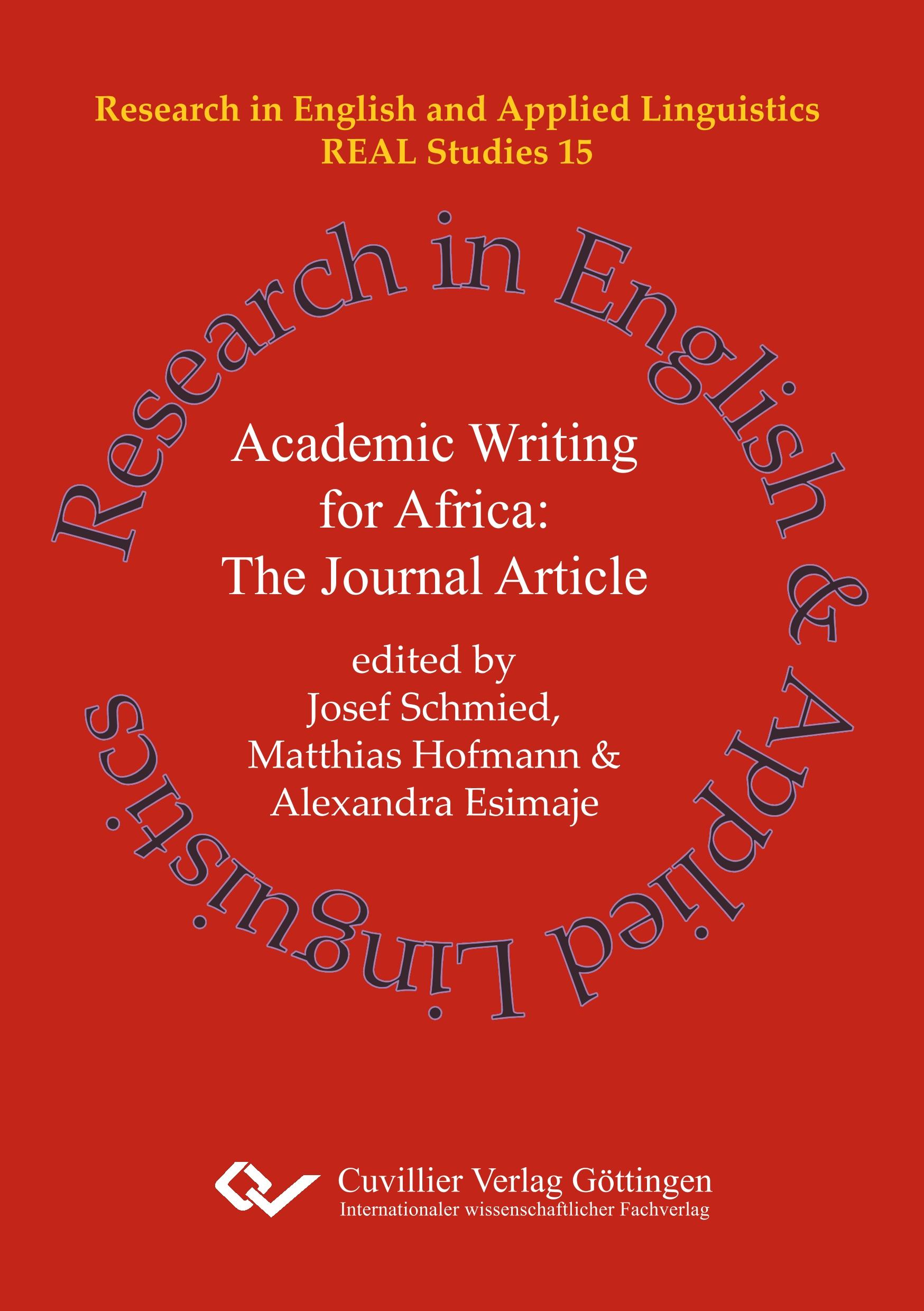 Academic Writing for Africa: The Journal Article