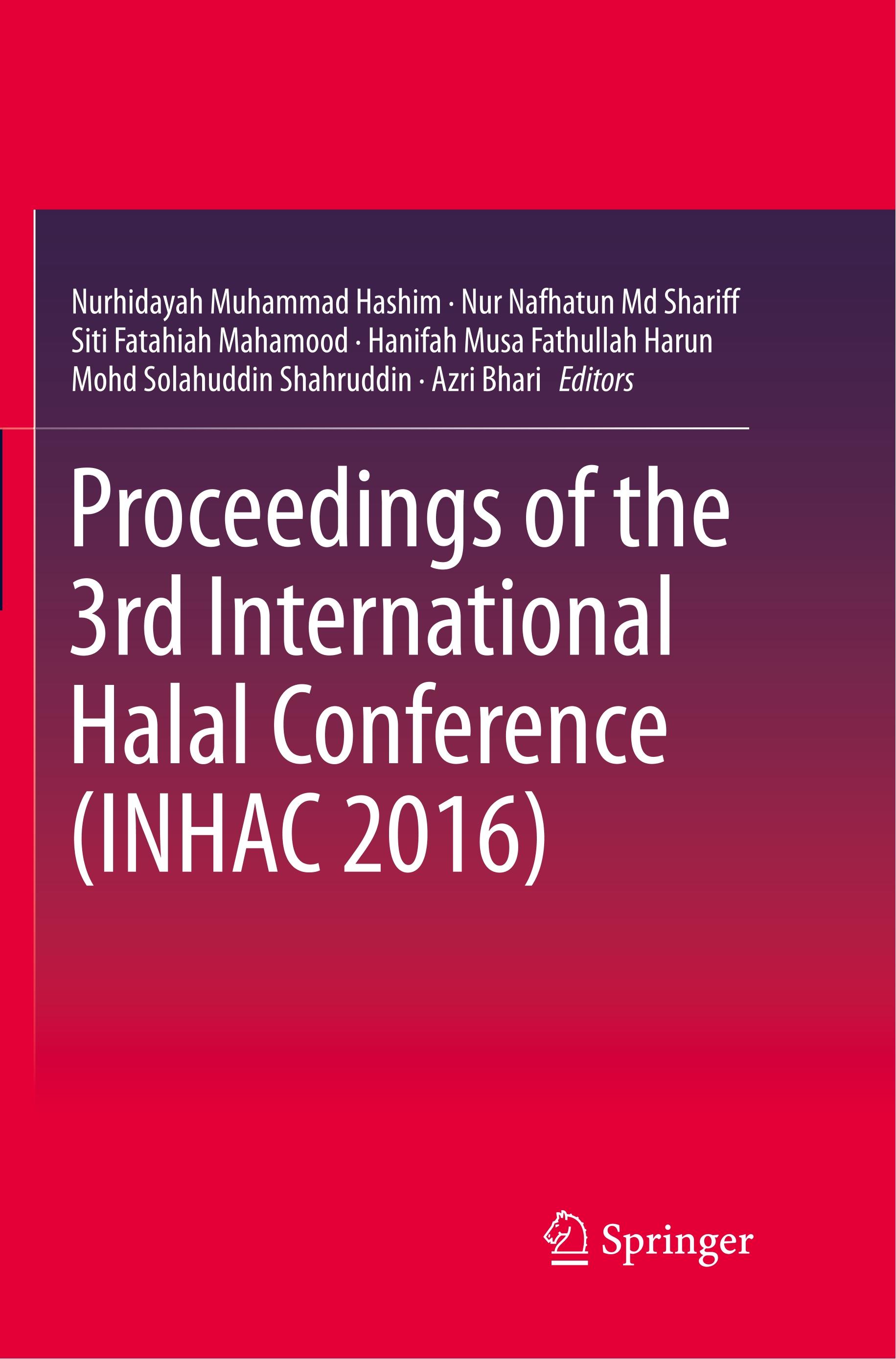 Proceedings of the 3rd International Halal Conference (INHAC 2016)