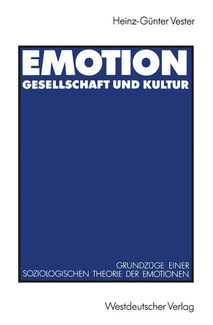 Emotion, Gesellschaft und Kultur