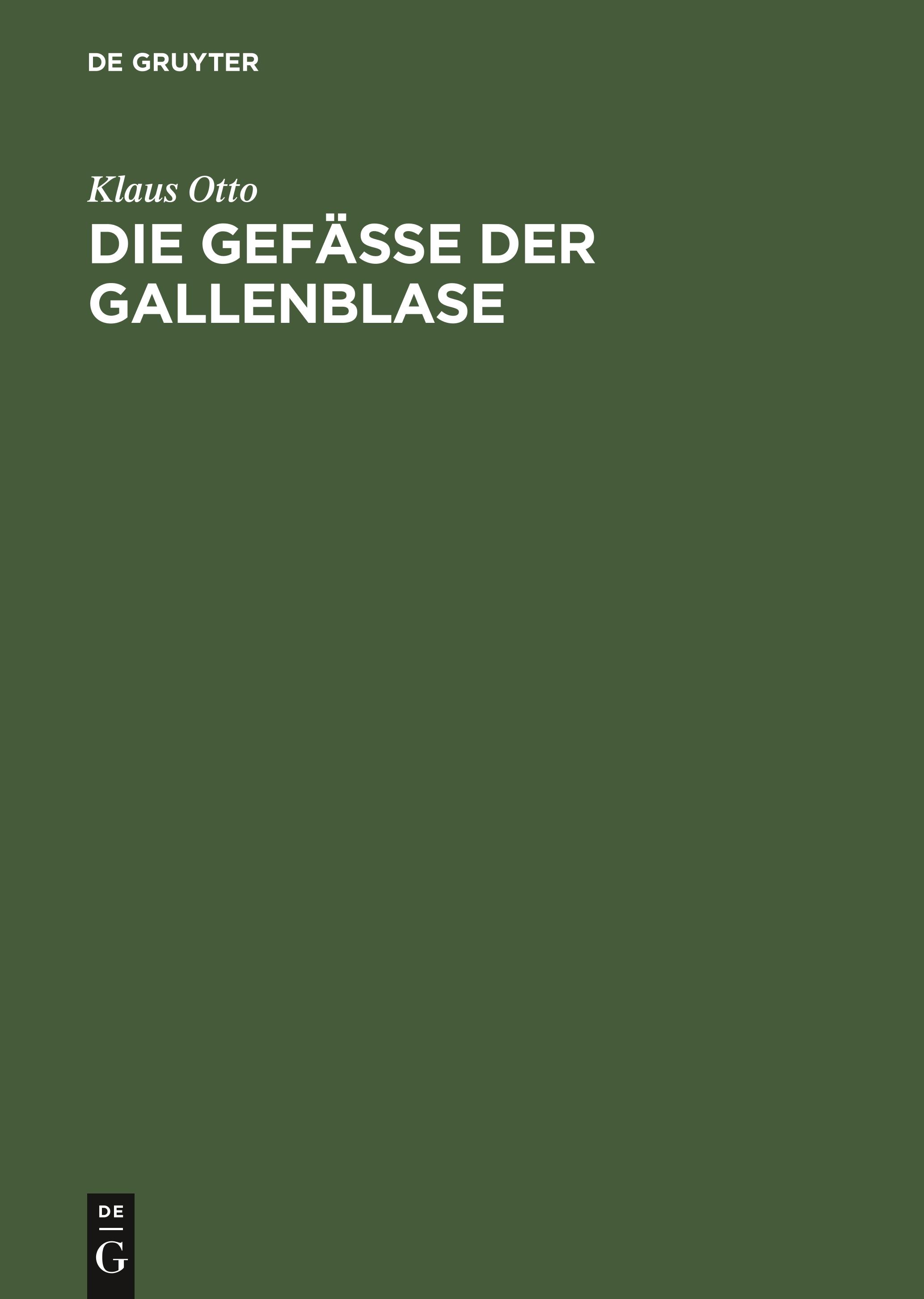 Die Gefäße der Gallenblase